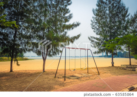 Public beach of Malacca city. Public beach of Malacca city. 63585864