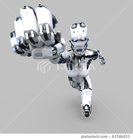 AI機器人android perming3DCG插圖素材 AI機器人android perming3DCG插圖素材 63586835