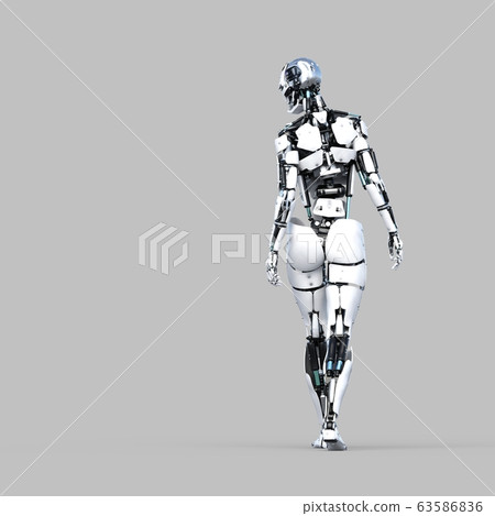 AI robot android perming3DCG illustration material AI robot android perming3DCG illustration material 63586836