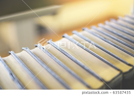 Education learning concept - books on bookshelf in Education learning concept - books on bookshelf in 63587435