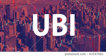 UBI theme with New York City skyscrapers 63587881