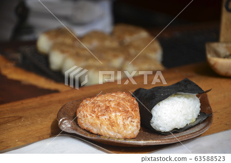 Yaki-Onigiri, japanese grilled rice balls with 63588523