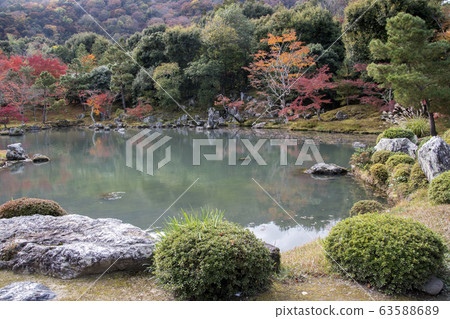 Beautiful zen garden in Tenryuji temple in Beautiful zen garden in Tenryuji temple in 63588689