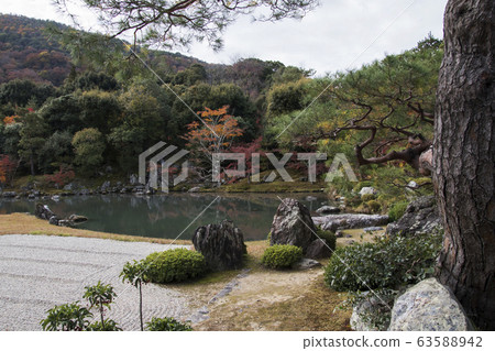 Beautiful zen garden in Tenryuji temple in Beautiful zen garden in Tenryuji temple in 63588942