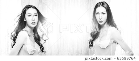 Passion Love of Young LGBTQ+ people, monochrome Passion Love of Young LGBTQ+ people, monochrome 63589764