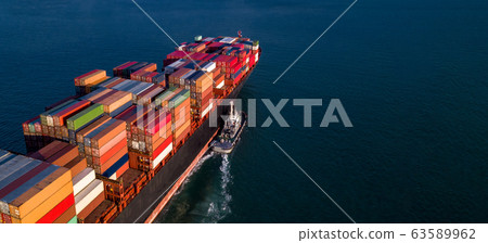 Container cargo ship business commercial trade 63589962
