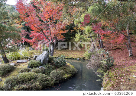 Beautiful zen garden in Tenryuji temple in Beautiful zen garden in Tenryuji temple in 63591269