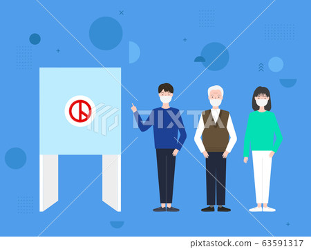 Election Illustration-Polling Place 63591317