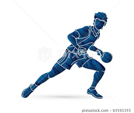 Ping Pong player, Table tennis action cartoon graphic vector Ping Pong player, Table tennis action cartoon graphic vector 63591355