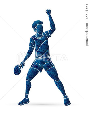 Ping Pong player, Table tennis action cartoon graphic vector Ping Pong player, Table tennis action cartoon graphic vector 63591363