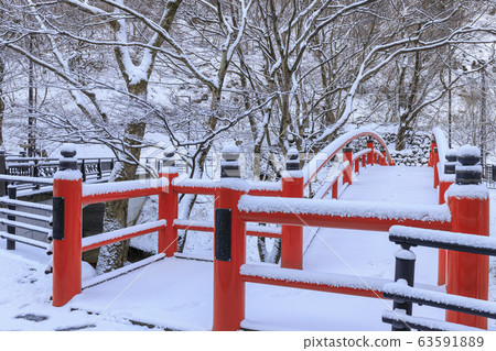 Ikaho Onsen Kawakabashi Snowscape 63591889