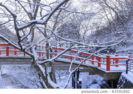 Ikaho Onsen Kawakabashi Snowscape 63591892