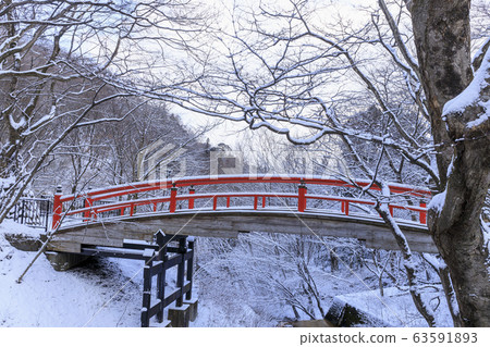 Ikaho Onsen Kawakabashi Snowscape 63591893