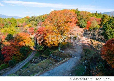 內木城遺址的風景（俯瞰大倉和三之丸遺址） 63592369
