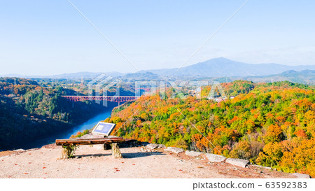 內木城遺蹟的風景（從Enakyo和Kasagi山看的Kasagi Yakura景色） 63592383