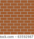 Brown brick walls background having seamless 63592987