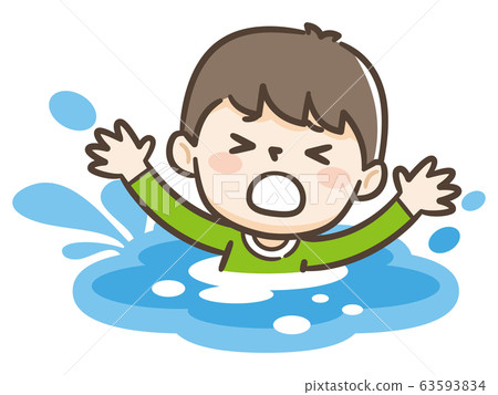 沒有游泳溺水的孩子 63593834