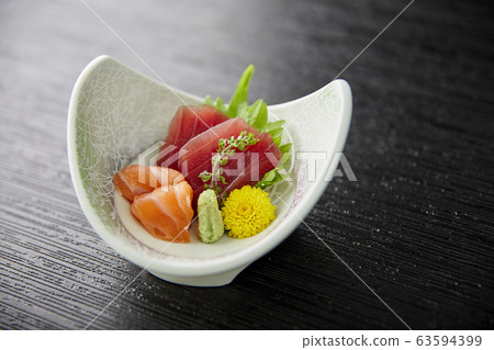 Tuna and salmon sashimi Tuna and salmon sashimi 63594399