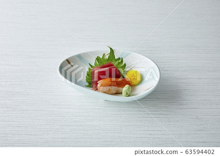 Tuna and shrimp sashimi Tuna and shrimp sashimi 63594402