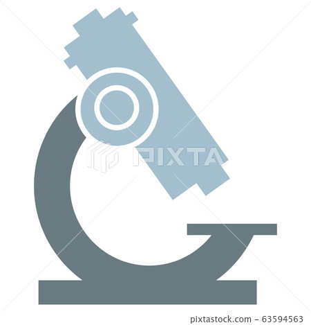 Pharmaceutical instrument, microscope and chemistry, microbiology isolated icon 63594563
