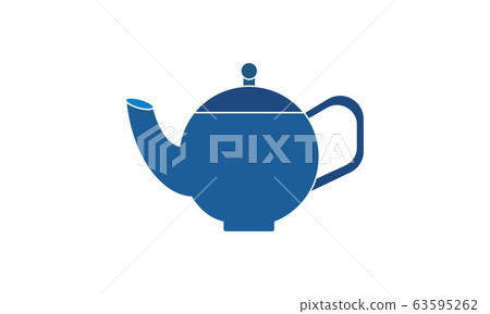 The teapot icon Tea symbol Flat vector image	 63595262