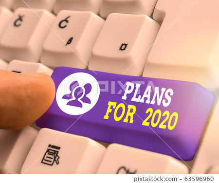 Handwriting text writing Plans For 2020. Concept 63596960