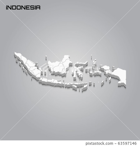 3d map with borders of regions 63597146