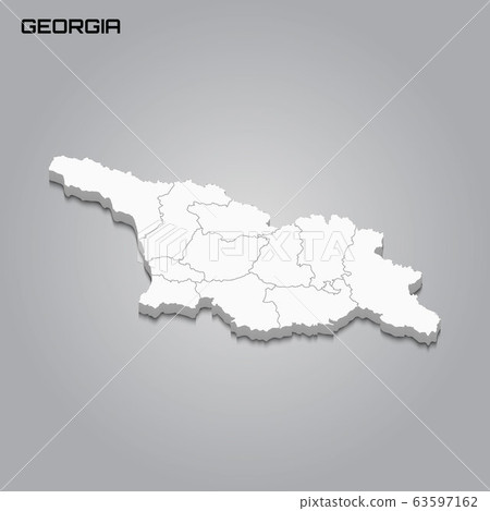 3d map with borders of regions 63597162