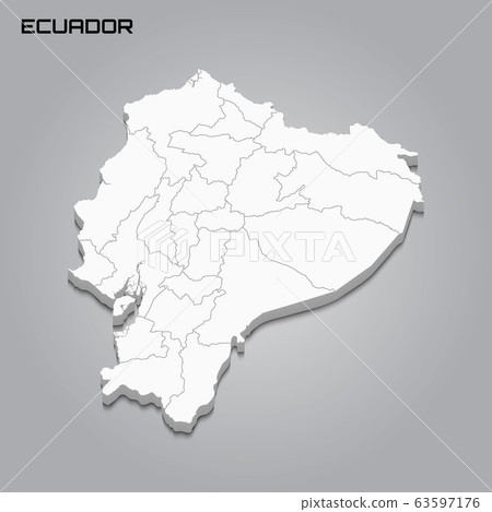 3d map with borders of regions 3d map with borders of regions 63597176