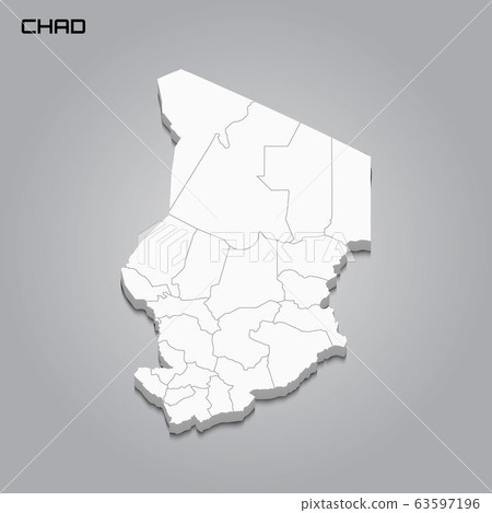 3d map with borders of regions 3d map with borders of regions 63597196