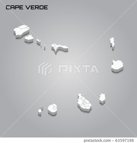 3d map with borders of regions 63597198