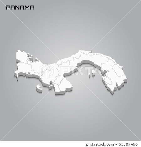 3d map with borders of regions 3d map with borders of regions 63597460