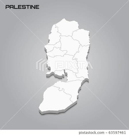 3d map with borders of regions 63597461