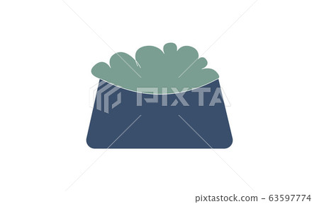 Pet bowl with food simple vector icon dog and cat bowl. Pet bowl with food simple vector icon dog and cat bowl. 63597774