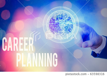 Writing note showing Career Planning. Business 63598316
