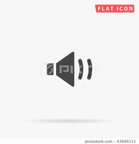 Sound On, Audio flat vector icon - Stock Illustration [63600115] - PIXTA