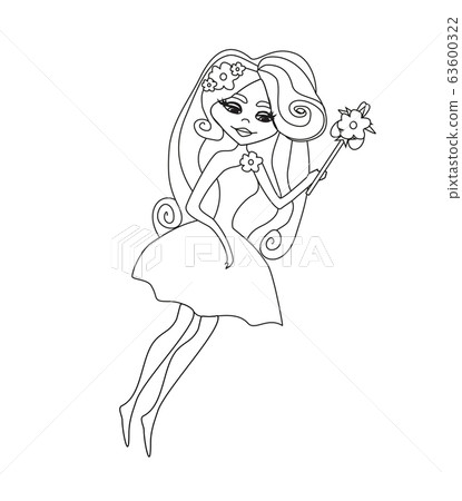 beautiful fairy character isolated from beautiful fairy character isolated from 63600322