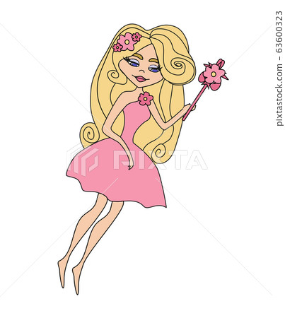beautiful fairy character isolated beautiful fairy character isolated 63600323
