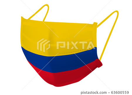 Colombia mask flag icon 63600559