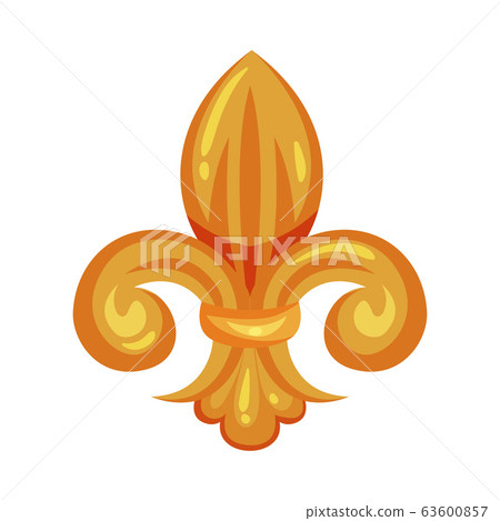 Golden Decorative Monogram or Scroll Isolated on White Background Vector Illustration Golden Decorative Monogram or Scroll Isolated on White Background Vector Illustration 63600857