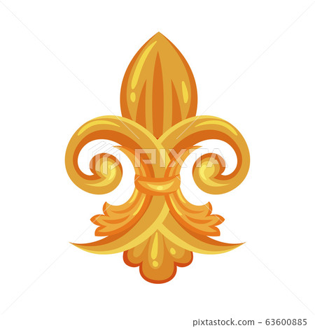 Golden Vintage Monogram with Fancy Scrolls Vector Illustration Golden Vintage Monogram with Fancy Scrolls Vector Illustration 63600885