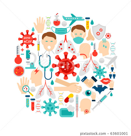 Coronavirus Icons Circle Coronavirus Icons Circle 63601001