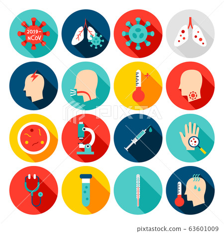 Coronavirus Flat Icons Coronavirus Flat Icons 63601009