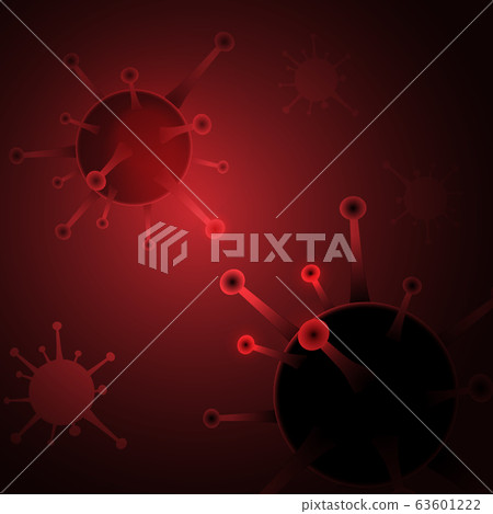 Created element of epidemic coronavirus background 63601222