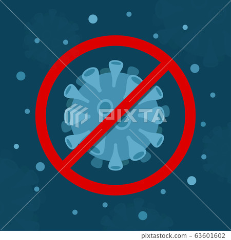 Wuhan virus disease, coronavirus 2019-ncov on blue background, vector illustration Wuhan virus disease, coronavirus 2019-ncov on blue background, vector illustration 63601602