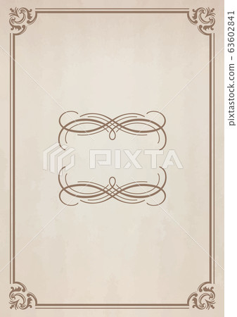 復古筆記本風格框架和舊紙張紋理 63602841
