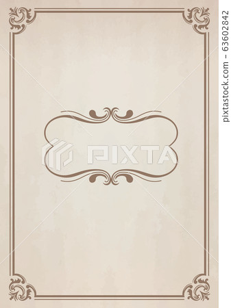 復古筆記本風格框架和舊紙張紋理 63602842