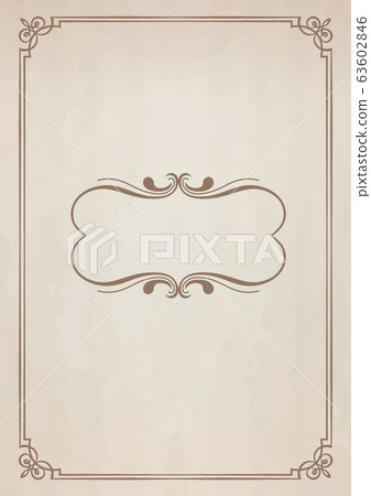 Retro notebook style frame and old paper texture 63602846
