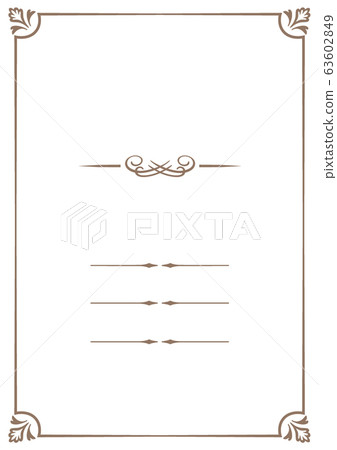 Retro notebook style frame 63602849