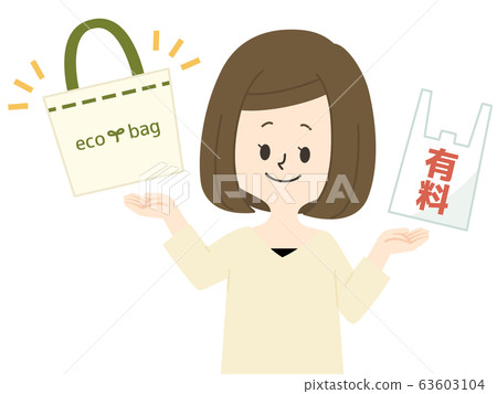 Women who choose eco bags 63603104